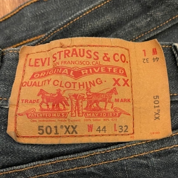 Levi’s 501XX original straight button fly 44/32 - Picture 5 of 9